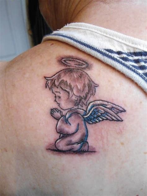 tattoo for angel|small angel tattoos for females.